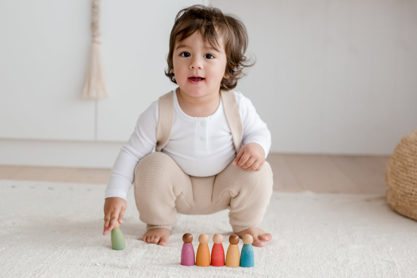 Totli Rainbow Friends l Wooden Peg Doll