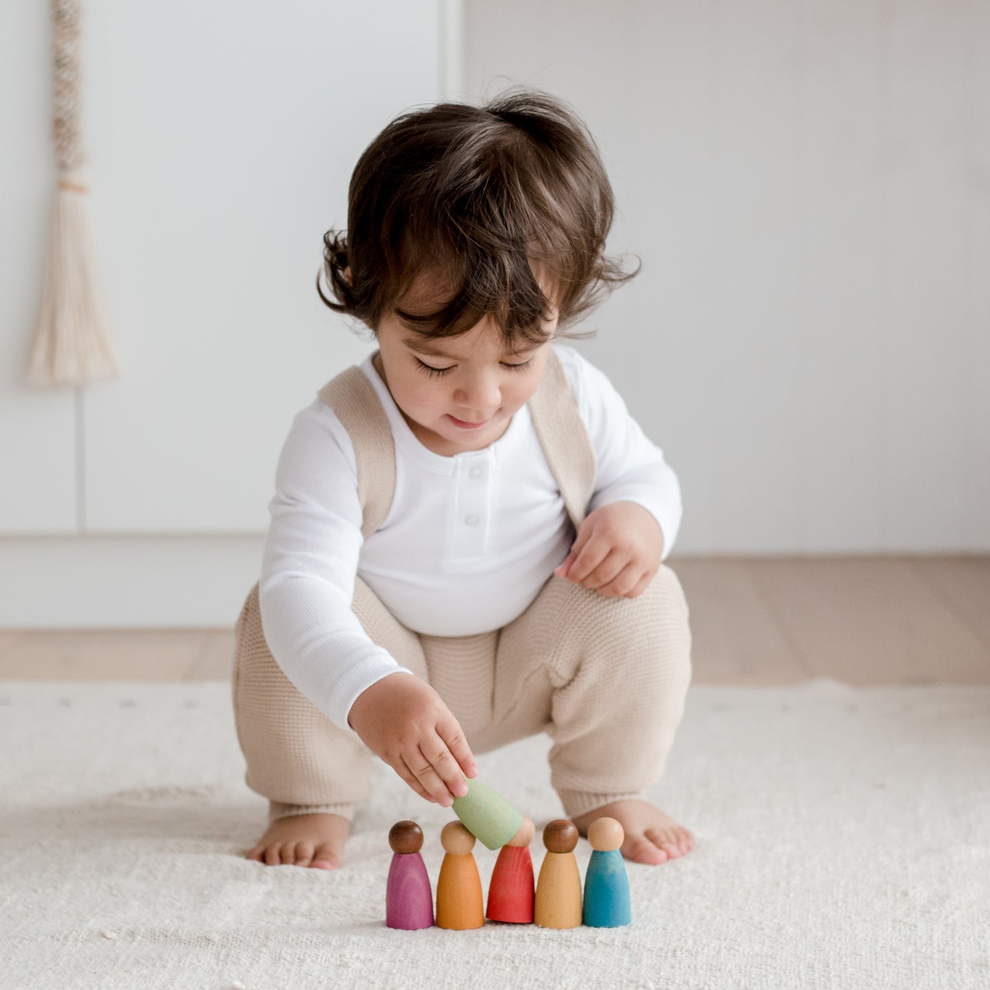 Totli Rainbow Friends l Wooden Peg Doll