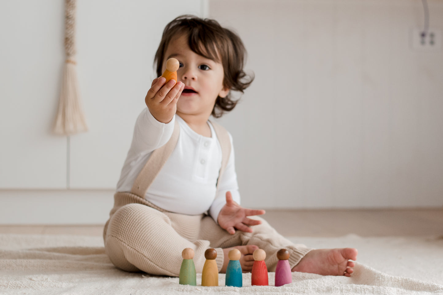 Totli Rainbow Friends l Wooden Peg Doll