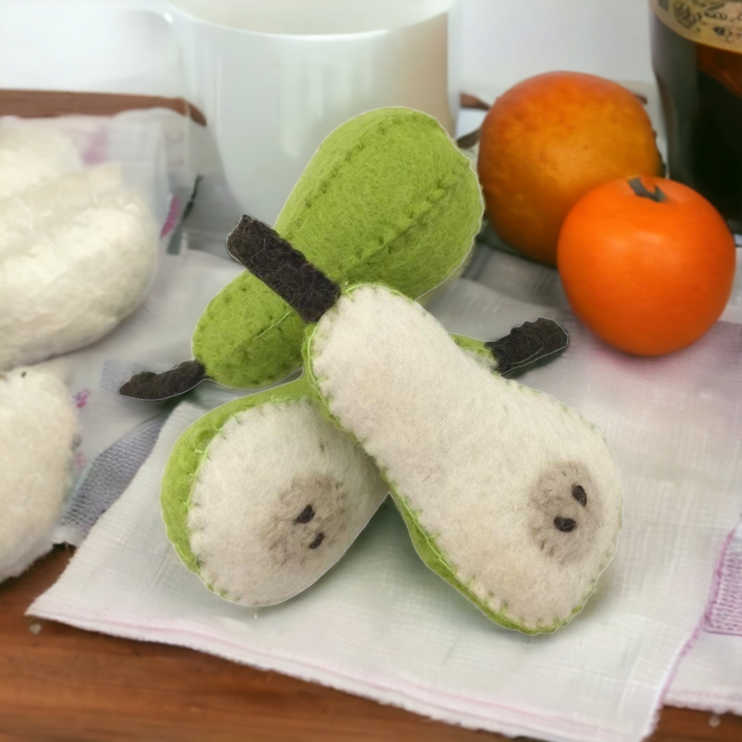 Papoose Pear Set Felt Fruit