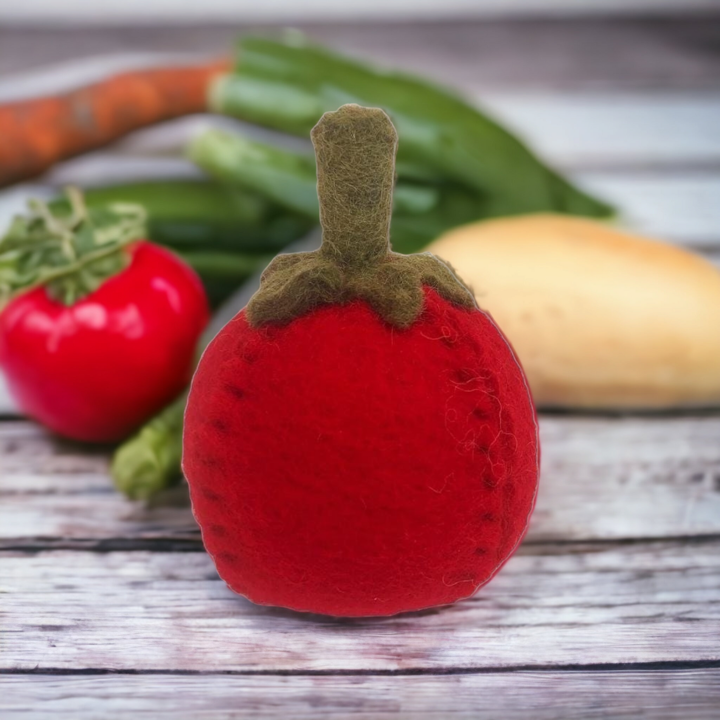 Papoose Tomato Felt Vegetable