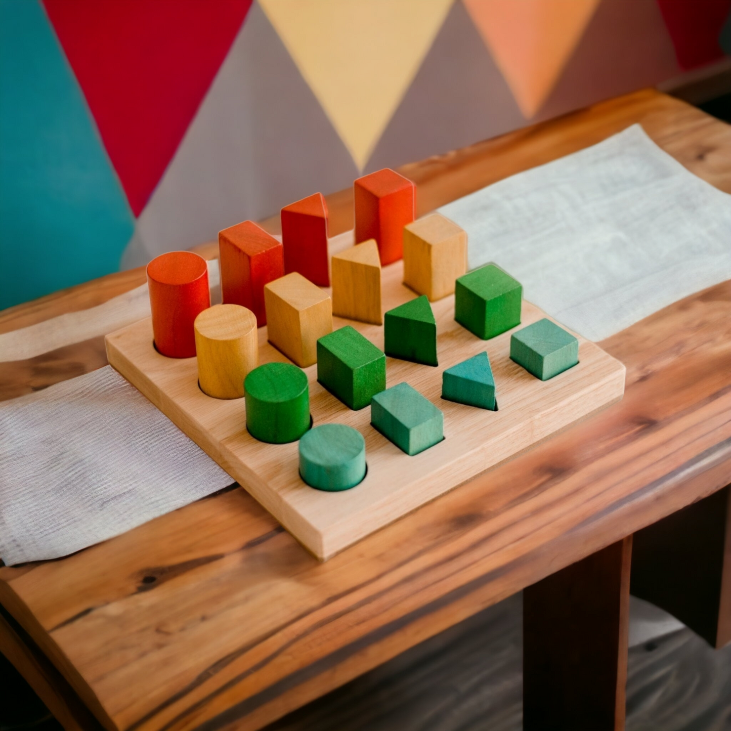 Qtoys Shape and Size Sorting Board