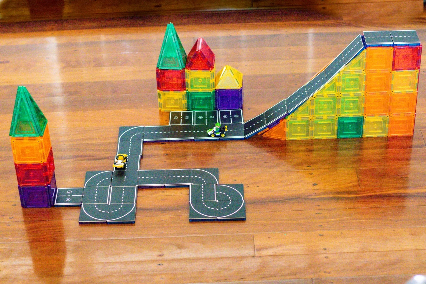 Magnetic Tile Topper Road Pack 40 Pieces