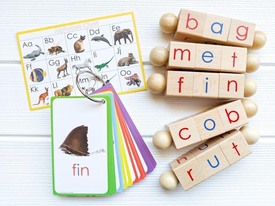 Spin-and-Read Blocks & Flashcards Travel Set