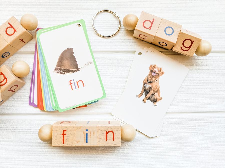 Spin-and-Read Blocks & Flashcards Travel Set