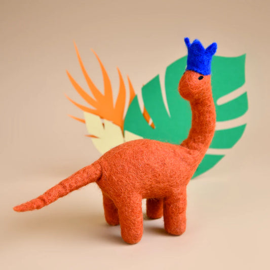 Dashdu Large Felt Dinosaur in crown