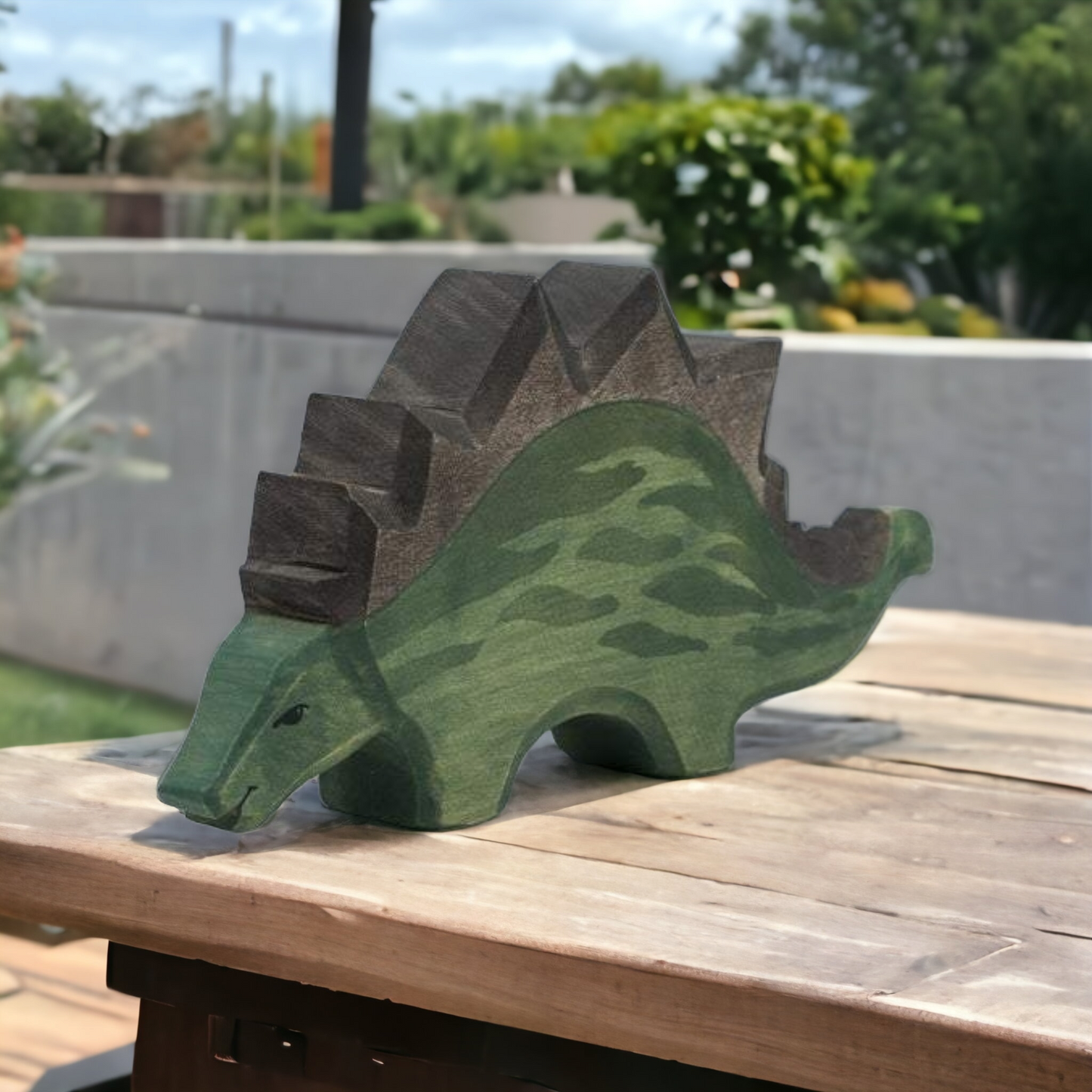 Wooden Stegosaurus