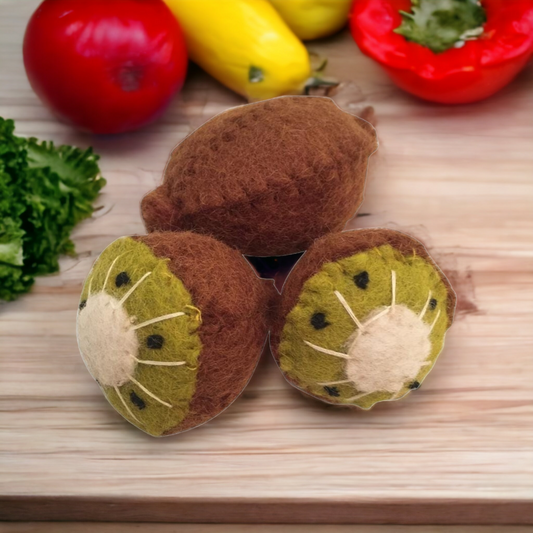 Papoose Kiwi Set Felt Vegetable