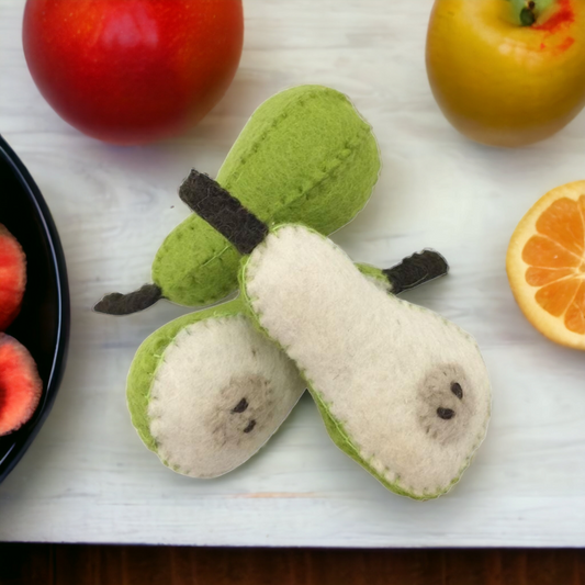 Papoose Pear Set Felt Fruit