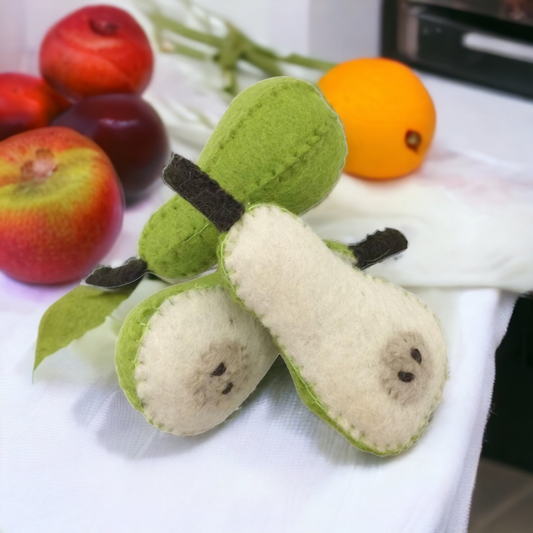 Papoose Pear Set Felt Fruit