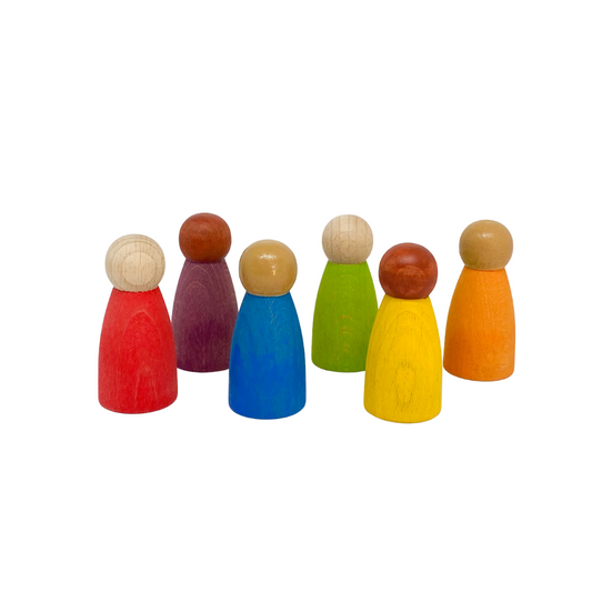 Totli Rainbow Friends l Wooden Peg Doll