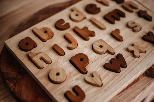 Qtoys Lowercase Puzzle Natural