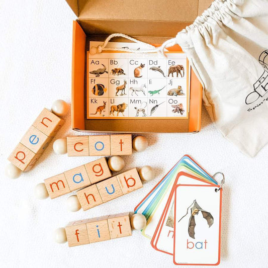 Spin-and-Read Blocks & Flashcards Travel Set