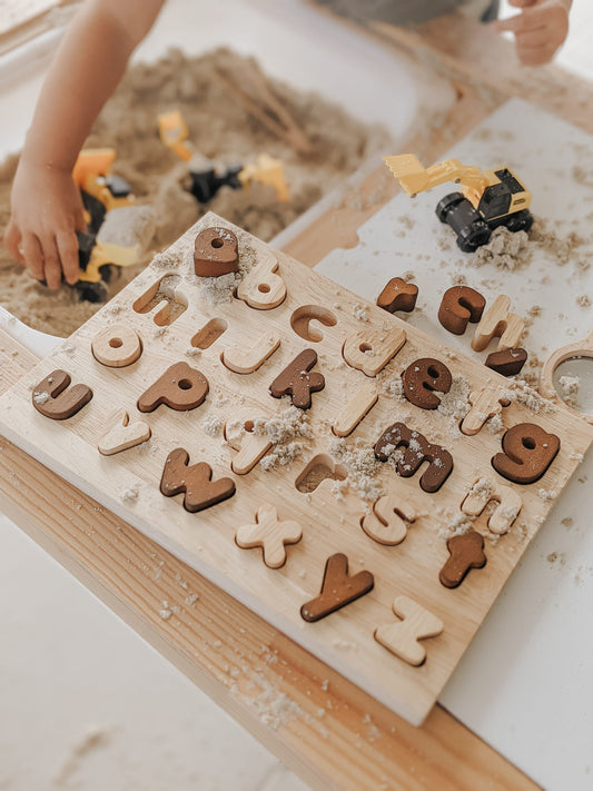 Qtoys Lowercase Puzzle Natural