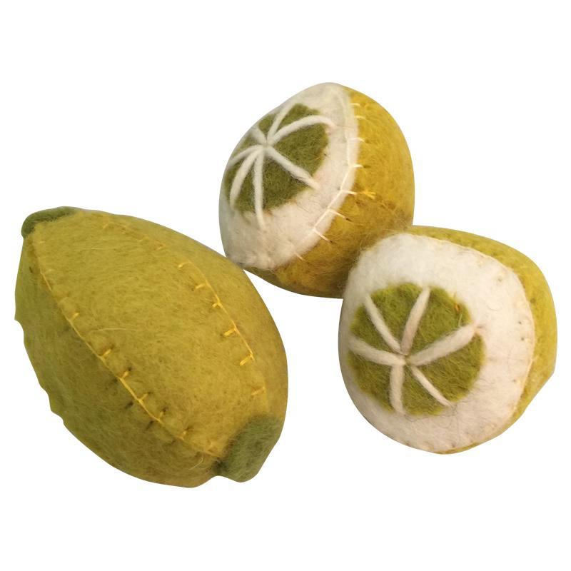 Papoose Lemon Set Felt Vegetable